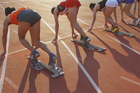 start line - Runners at Starting Line Stock Photo - Premium Royalty-Free, Code: 622-01956188