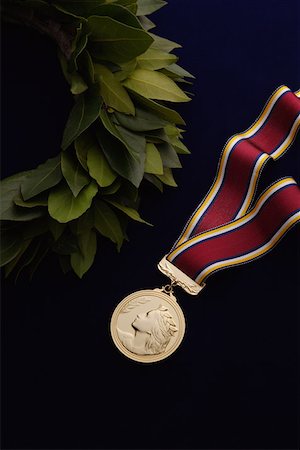 ribbon gold - Medal Stock Photo - Premium Royalty-Free, Code: 622-02047095