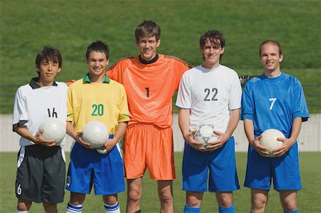 sportsmanship - Portrait de l'équipe de Soccer Photographie de stock - Premium Libres de Droits, Code: 622-02198516