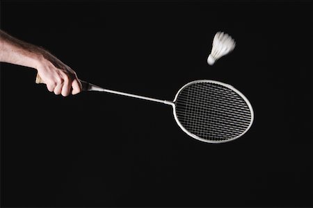 raqueta de tenis - Badminton Swing Photographie de stock - Premium Libres de Droits, Code: 622-02198629