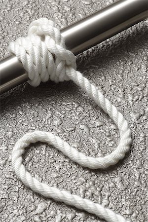 rope knot nobody - Pole with Rope Tied On Stock Photo - Premium Royalty-Free, Code: 622-02355350
