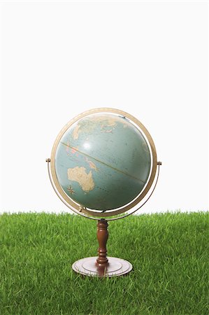 Globe on Grass Stock Photo - Premium Royalty-Free, Code: 622-02395626