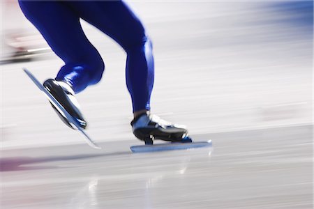 patinaje sobre hielo - Speed Skating Foto de stock - Sin royalties Premium, Código: 622-02638220