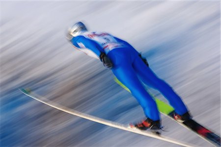 patinador - Ski Jumping Foto de stock - Sin royalties Premium, Código: 622-02638233