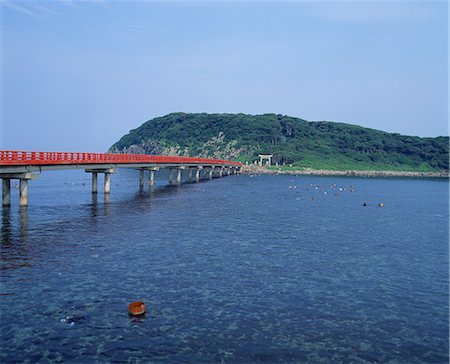 simsearch:400-09274553,k - View of Wooden Bridge To Oshima Island Stock Photo - Premium Royalty-Free, Code: 622-02757947