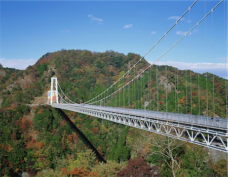 Ryujin Bridge Crossing at Ibaraki Prefecture,Japan Stock Photo - Premium Royalty-Free, Code: 622-02758013