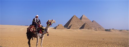 simsearch:622-02758110,k - Homme monté à dos de chameau dans le désert Photographie de stock - Premium Libres de Droits, Code: 622-02758093