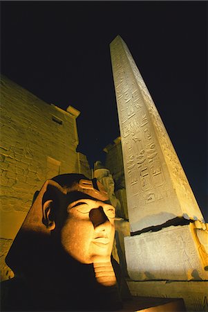 simsearch:622-02758096,k - Statues and Obelisk at Temple of Luxor, Egypt Foto de stock - Sin royalties Premium, Código: 622-02758134