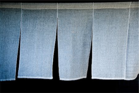 Curtains Waving at Shop in Tajimi-Shi Stock Photo - Premium Royalty-Free, Code: 622-02758197