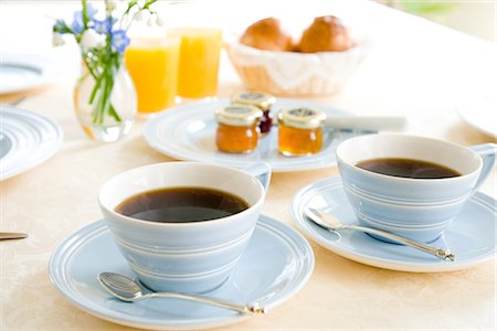 simsearch:622-02758620,k - Breakfast on Table Stock Photo - Premium Royalty-Free, Code: 622-02758609