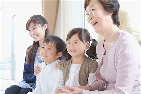 simsearch:622-02759194,k - Sibling with mother and grandma Stock Photo - Premium Royalty-Free, Code: 622-02759151