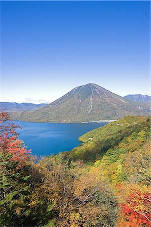 Lake Chuzenji and Nantai in Tochigi Prefecture, Japan Stock Photo - Premium Royalty-Free, Code: 622-02759261