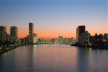 sumida river - Kachidoki Bridge at Sumida River,Tokyo,Japan Stock Photo - Premium Royalty-Free, Code: 622-02759291