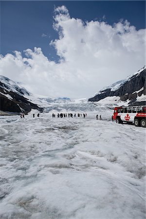 Touristes au champ de glace Columbia au Canada Photographie de stock - Premium Libres de Droits, Code: 622-02759705