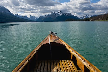 Empty Boat Near the Merlene Lake in Canada Stock Photo - Premium Royalty-Free, Code: 622-02759730