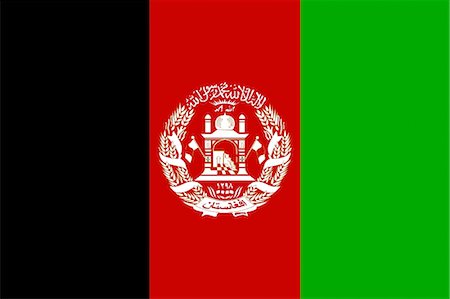 Afghanistan National Flag Stock Photo - Premium Royalty-Free, Code: 622-03446225