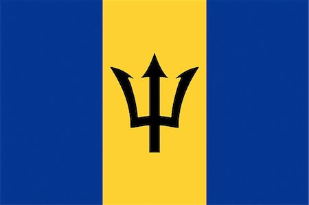 Barbados National Flag Stock Photo - Premium Royalty-Free, Code: 622-03446239