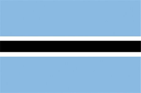 Botswana National Flag Stock Photo - Premium Royalty-Free, Code: 622-03446247