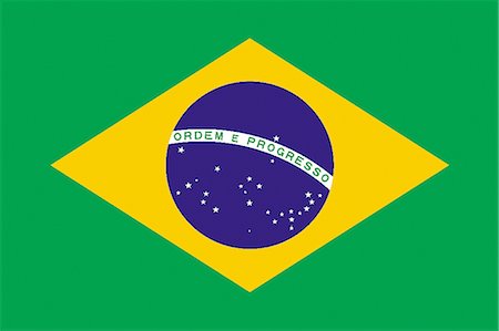 drapeau - Drapeau National au Brésil Photographie de stock - Premium Libres de Droits, Code: 622-03446248