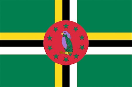 Commonwealth of Dominica drapeau National Photographie de stock - Premium Libres de Droits, Code: 622-03446267