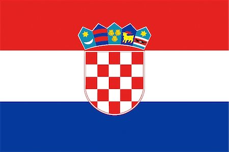 europe flag - Croatie drapeau National Photographie de stock - Premium Libres de Droits, Code: 622-03446262