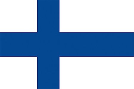 finnish - Finland National Flag Foto de stock - Sin royalties Premium, Código: 622-03446278