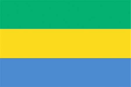 Drapeau National au Gabon Photographie de stock - Premium Libres de Droits, Code: 622-03446280