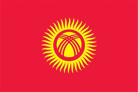 Kyrgyz Republic National Flag Stock Photo - Premium Royalty-Free, Code: 622-03446309