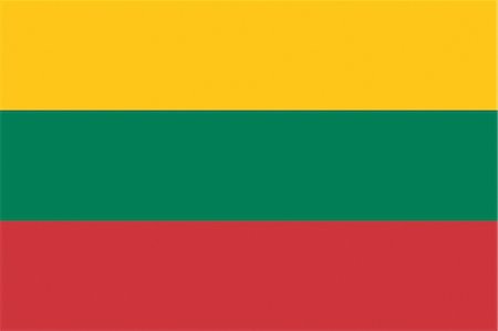 Lithuania National Flag Foto de stock - Sin royalties Premium, Código: 622-03446317
