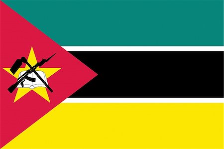 simsearch:622-03446493,k - Drapeau National du Mozambique Photographie de stock - Premium Libres de Droits, Code: 622-03446334