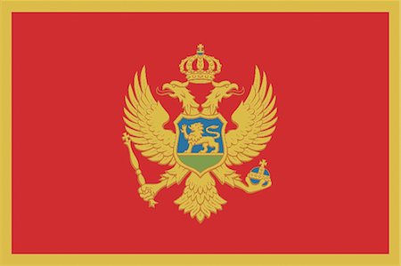 Montenegro National Flag Foto de stock - Sin royalties Premium, Código: 622-03446332