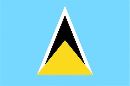 saint lucia - St Lucia National Flag Stock Photo - Premium Royalty-Free, Code: 622-03446359