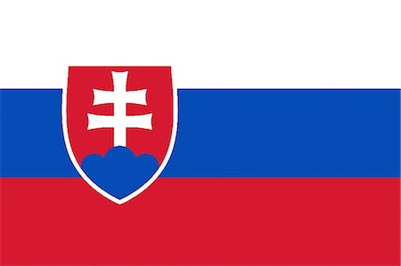 slovaquie - Drapeau National de Slovaquie Photographie de stock - Premium Libres de Droits, Code: 622-03446369