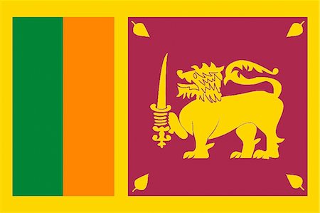 simsearch:622-03446501,k - Sri Lanka National Flag Photographie de stock - Premium Libres de Droits, Code: 622-03446375