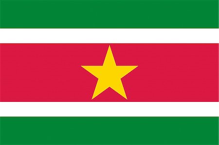 suriname - Drapeau National de République du Suriname Photographie de stock - Premium Libres de Droits, Code: 622-03446377