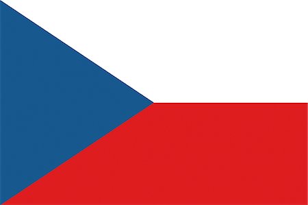 Czech Republic National Flag Stock Photo - Premium Royalty-Free, Code: 622-03446387