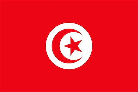 simsearch:622-03446515,k - Drapeau National Tunisie Photographie de stock - Premium Libres de Droits, Code: 622-03446406