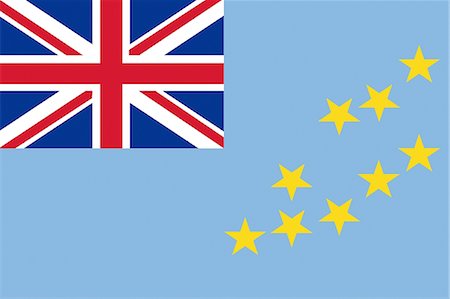 simsearch:622-03446523,k - Tuvalu-Nationalflagge Stockbilder - Premium RF Lizenzfrei, Bildnummer: 622-03446409