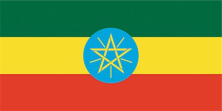 ethiopian (places and things) - Drapeau National de l'Éthiopie Photographie de stock - Premium Libres de Droits, Code: 622-03446452