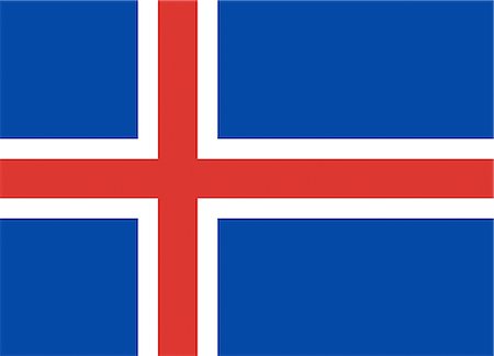 simsearch:622-03446470,k - Drapeau National Islande Photographie de stock - Premium Libres de Droits, Code: 622-03446465