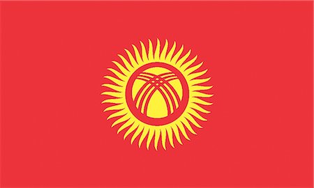 Kyrgyz Republic National Flag Stock Photo - Premium Royalty-Free, Code: 622-03446474