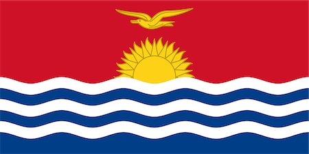 simsearch:622-03446501,k - Drapeau National Kiribati Photographie de stock - Premium Libres de Droits, Code: 622-03446472