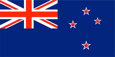 simsearch:622-03446449,k - New Zealand National Flag Foto de stock - Royalty Free Premium, Número: 622-03446491