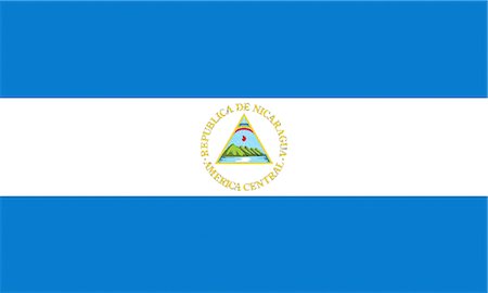 simsearch:622-03446332,k - Drapeau National au Nicaragua Photographie de stock - Premium Libres de Droits, Code: 622-03446492