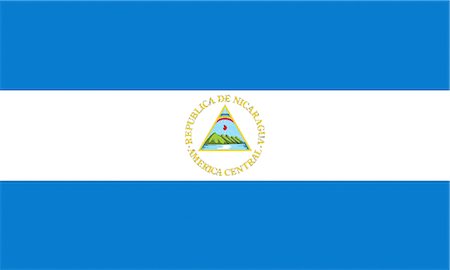 Drapeau National au Nicaragua Photographie de stock - Premium Libres de Droits, Code: 622-03446492