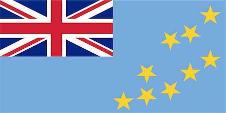 simsearch:622-03446449,k - Tuvalu National Flag Foto de stock - Royalty Free Premium, Número: 622-03446518