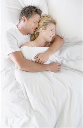 Romantic Pic Husband Wife Sleep Stock Photos Page 1