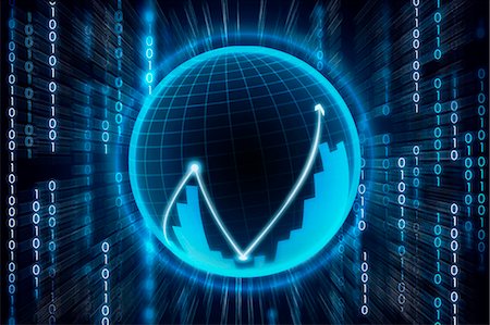 Illustrative representation showing online trading Stockbilder - Premium RF Lizenzfrei, Bildnummer: 630-06724133