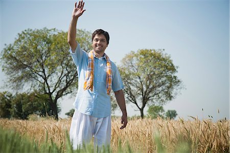 Farmer gesturing in the field, Sohna, Haryana, India Stock Photo - Premium Royalty-Free, Code: 630-06724960