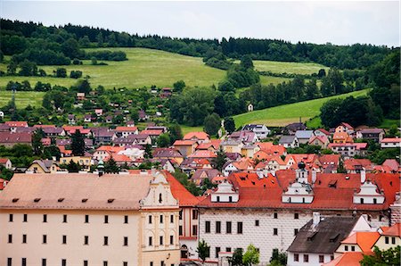 south bohemian region - Buildings in a city, Cesky Krumlov, South Bohemian Region, Czech Republic Stock Photo - Premium Royalty-Free, Code: 630-06722128